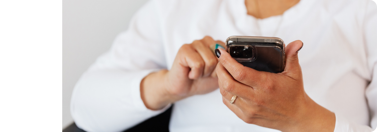 Mobile phone in hand